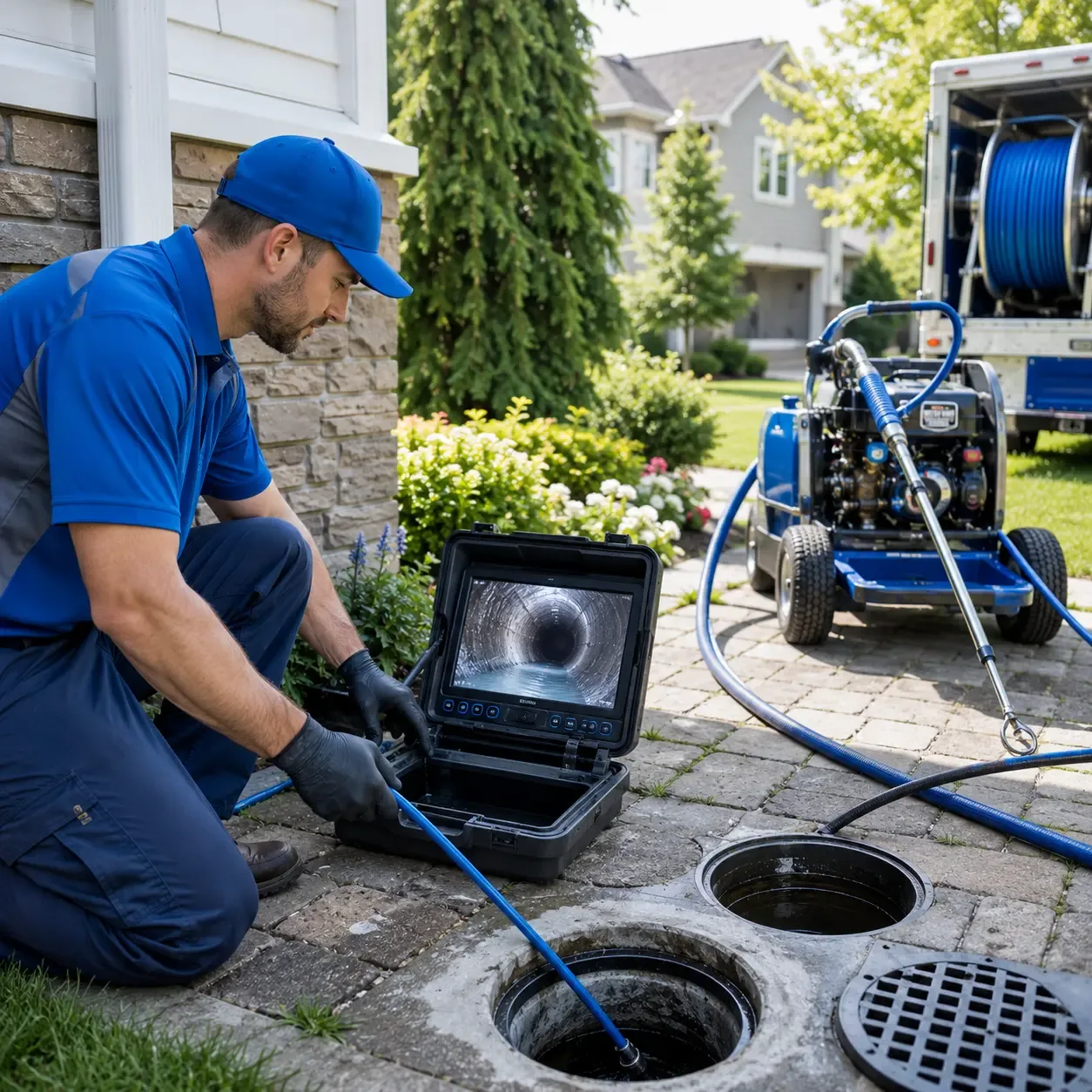 Outdoor drain cleaning professionals serving West Sand Lake, NY